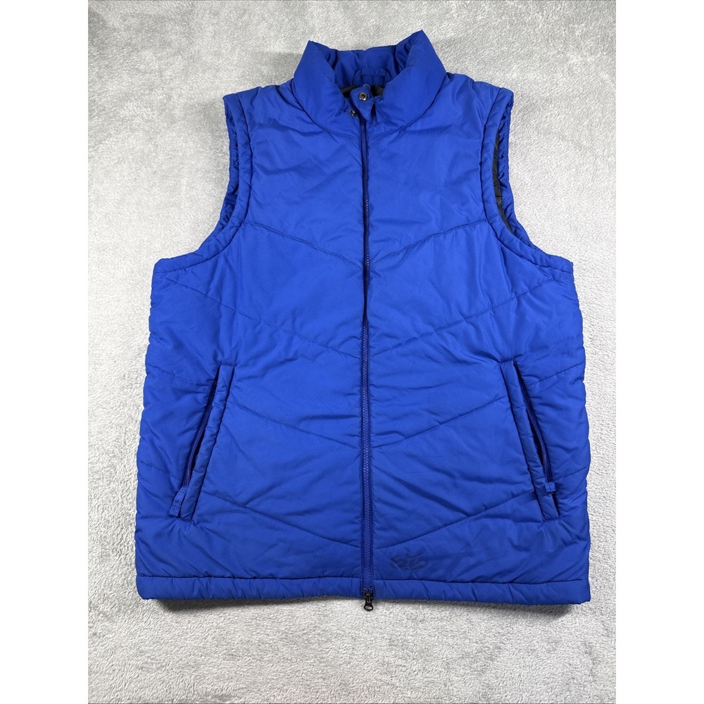 Nike Men's Bellevue 6.0 Full-Zip Polyester-Fill Puffer Vest Blue Size Medium